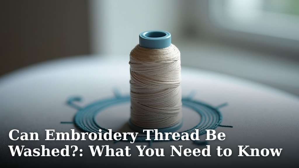 Can Embroidery Thread Be Washed?: What You Need to Know