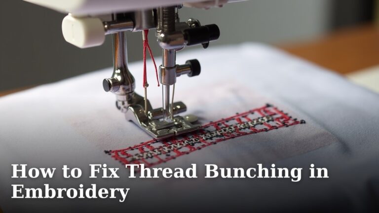 How to Fix Thread Bunching in Embroidery