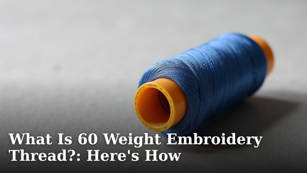 What Is 60 Weight Embroidery Thread?: Here's How