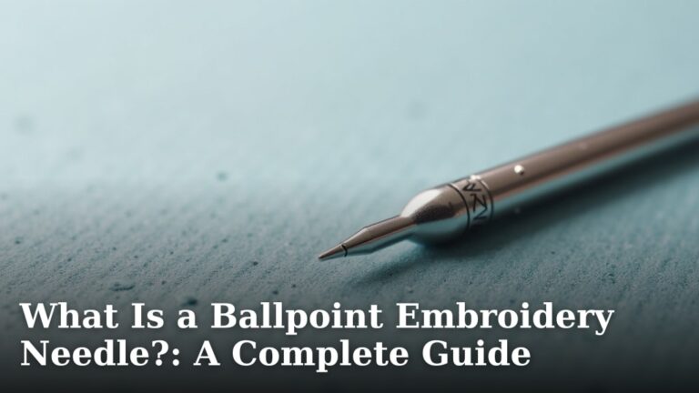 What Is a Ballpoint Embroidery Needle?: A Complete Guide