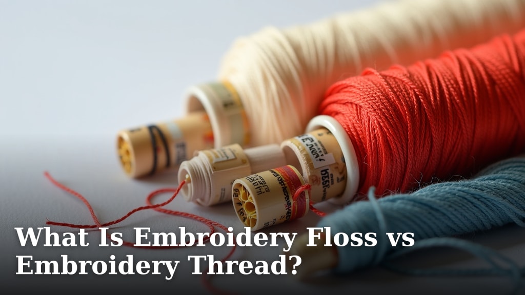 What Is Embroidery Floss vs Embroidery Thread?