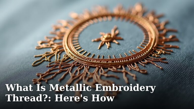 What Is Metallic Embroidery Thread?: Here's How