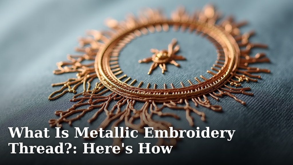 What Is Metallic Embroidery Thread?: Here's How