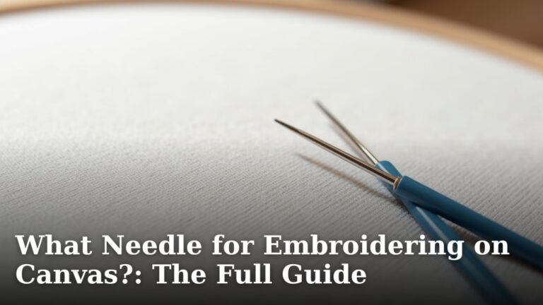What Needle for Embroidering on Canvas?: The Full Guide
