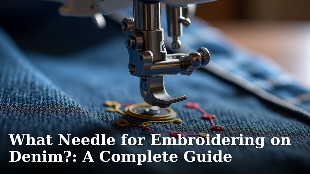 What Needle for Embroidering on Denim?: A Complete Guide