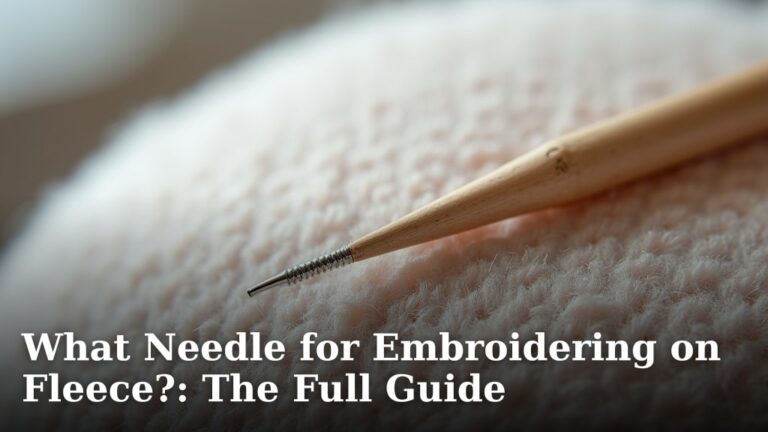 What Needle for Embroidering on Fleece?: The Full Guide