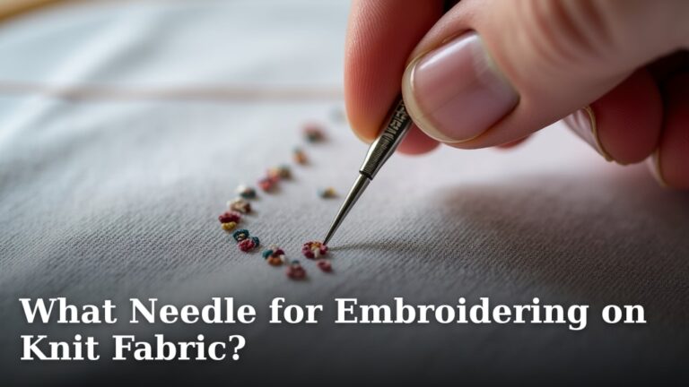 What Needle for Embroidering on Knit Fabric?