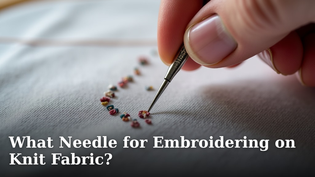 What Needle for Embroidering on Knit Fabric?