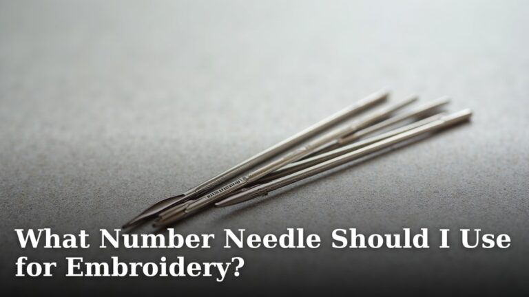 What Number Needle Should I Use for Embroidery?
