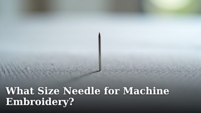 What Size Needle for Machine Embroidery?
